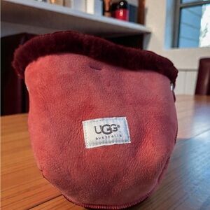 UGG Burgundy Suede  Mini Bag